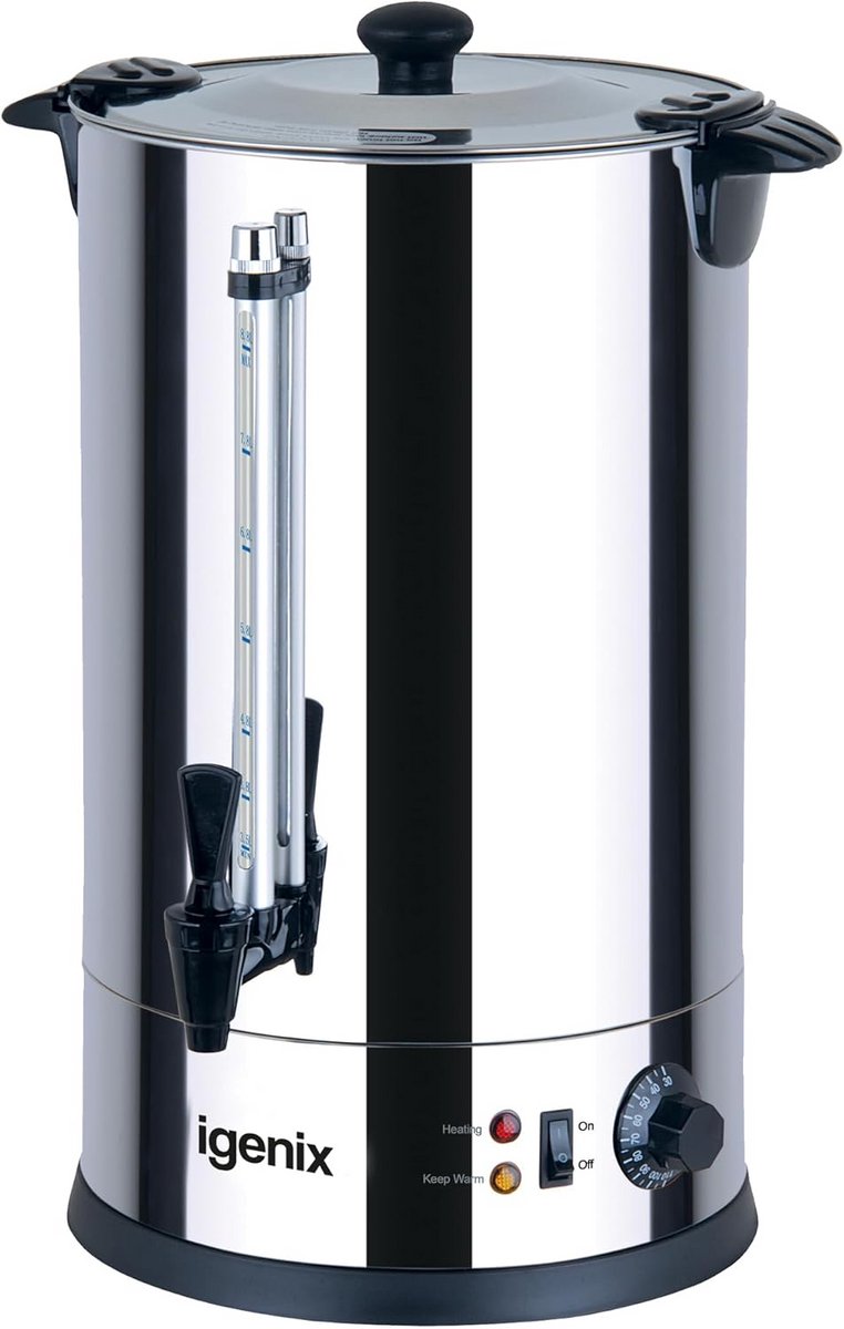 Grote RVS Warmwaterketel 15 Liter - Horeca Waterkoker voor Koffie, Thee en Thuis