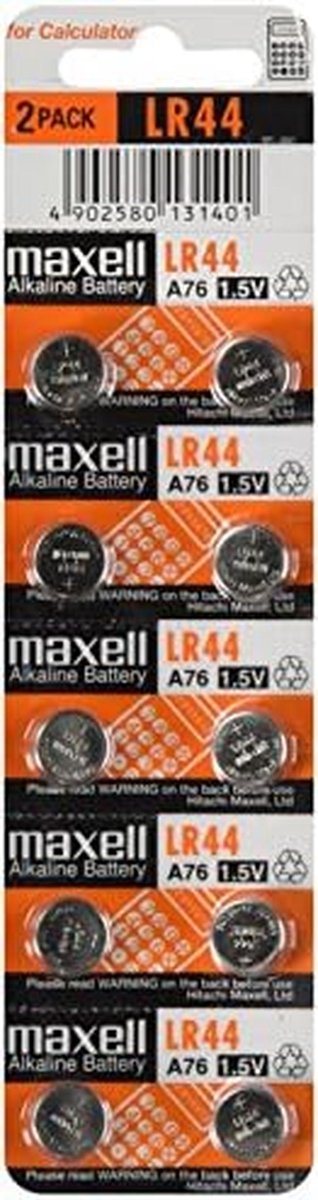 Alkaline Knoopcel Batterijen LR44 (1,5V) - 10 Stuks