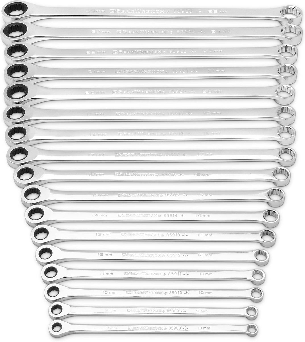 17-delige metrische dubbele doos ratelsleutelset - XL GearBox