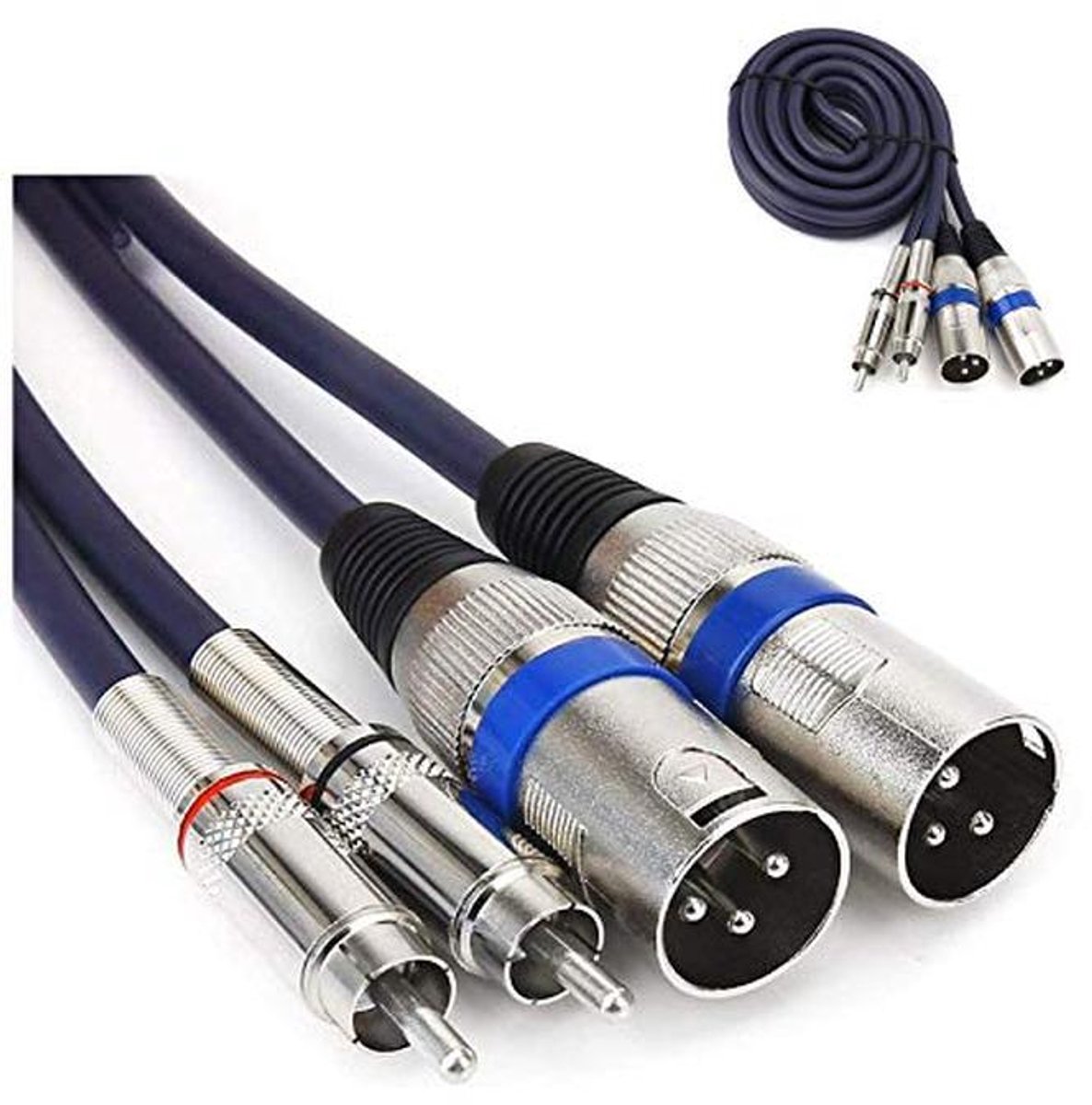 XLR naar RCA Audio Kabel Adapter 1.5m - Hoge Geluidskwaliteit