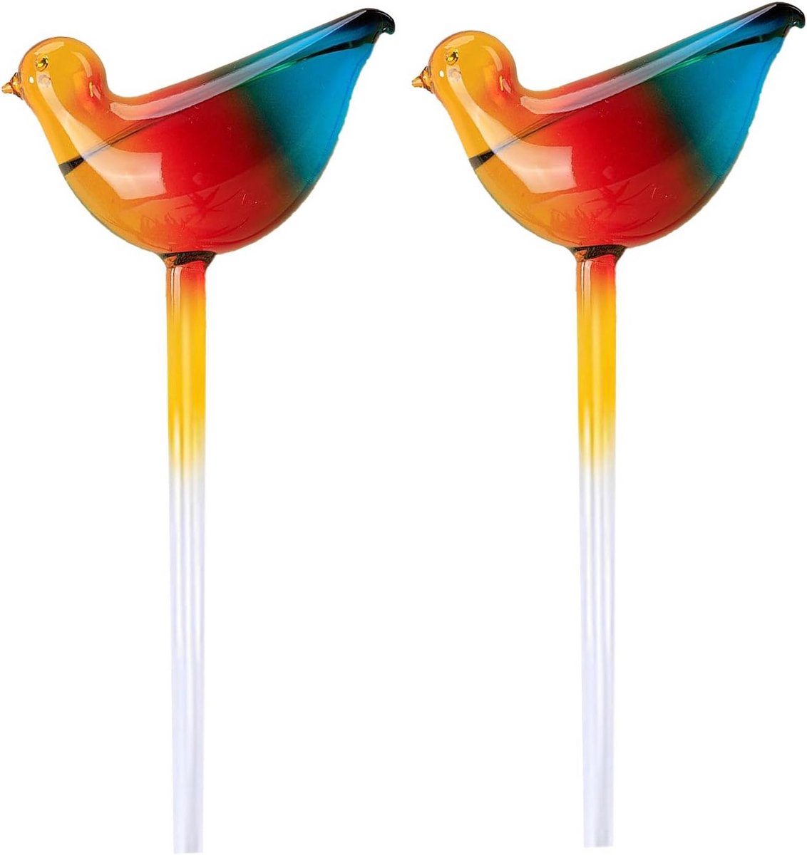 Automatische Planten Waterbakken in Vogelfiguur - Set van 2 Glazen Watergevers