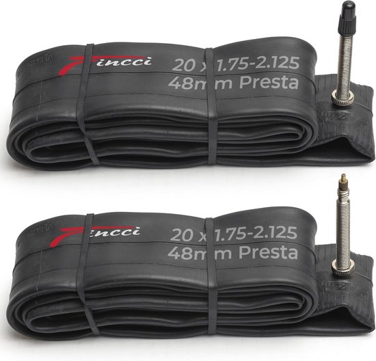 Fincci 20x4.0 Fatbike Binnenbanden – 2 Stuks – 48 Mm Presta-ventiel – Butylrubber – Geschikt Voor 20 Inch Dikke Banden – CE En ISO Gecertificeerd 4 miniatura