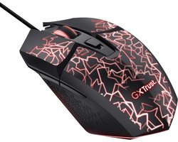 Trust GXT 113 Felox Gaming Muis - USB-A-Kabel - RGB Verlichting - Bedrade Gaming Muis - Programmeerbare knoppen - 6400 DPI - Zwart