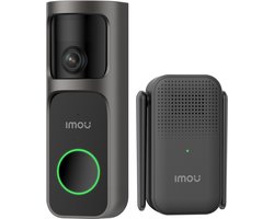 IMOU Doorbell 3 Kit – Draadloze Video Deurbel met Chime – 4MP QHD – Zie Bezoekers én Pakketten Volledig in Beeld – AI Persoon- en Pakketdetectie