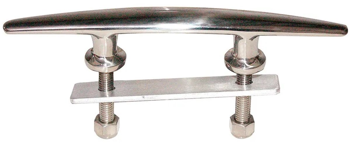 Marine Town Roestvrij Staal Hoornvormige Bolder Zilver 250 mm