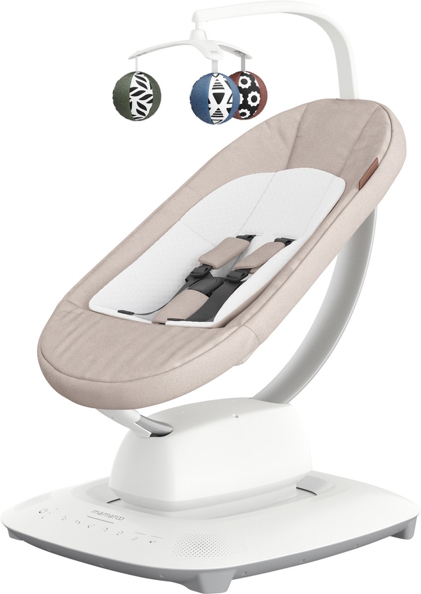 UPPAbaby Mamaroo - Smart Babyswing - Wipstoel - Charlie - Sand Mélange