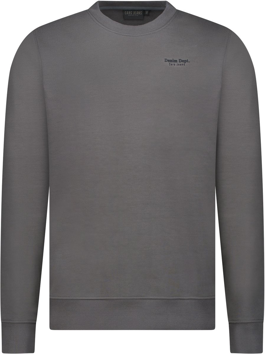 Cars Jeans - Sweater Ronde hals - Mannen - XXL - Antraciet - Katoen - Isaac