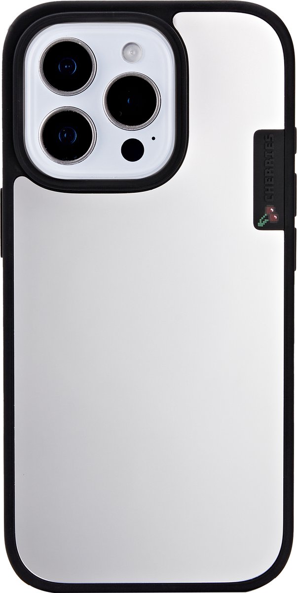 CHERRIES telefoonhoesje voor Samsung Galaxy S25 - MagSafe-Ready Case - Schokbestendig - Spiegel - Zwart - Cherries Geur