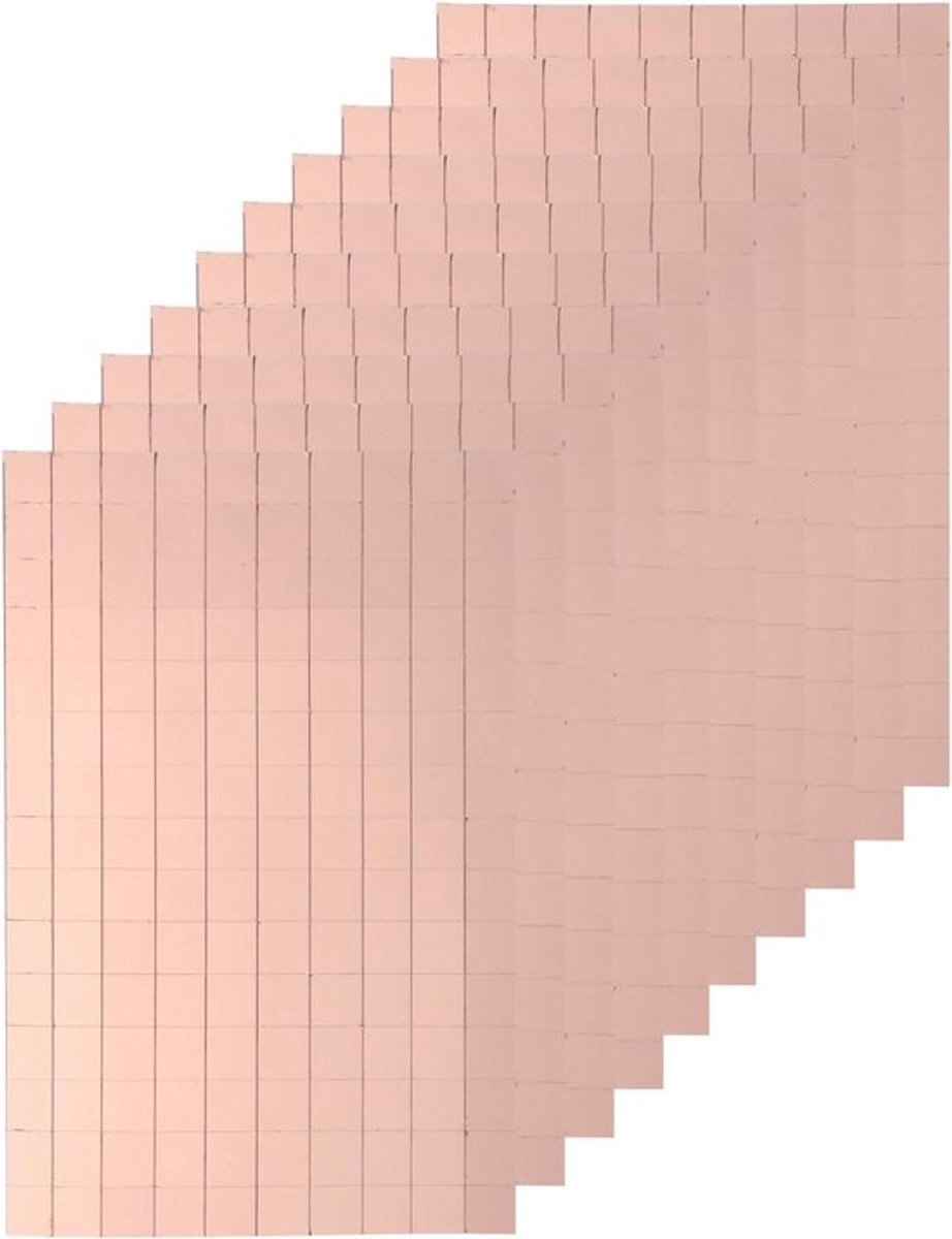 Zelfklevende Roségouden Spiegelmozaïektegels, 1500 stuks, 10 x 10 mm, KTV Decoratie