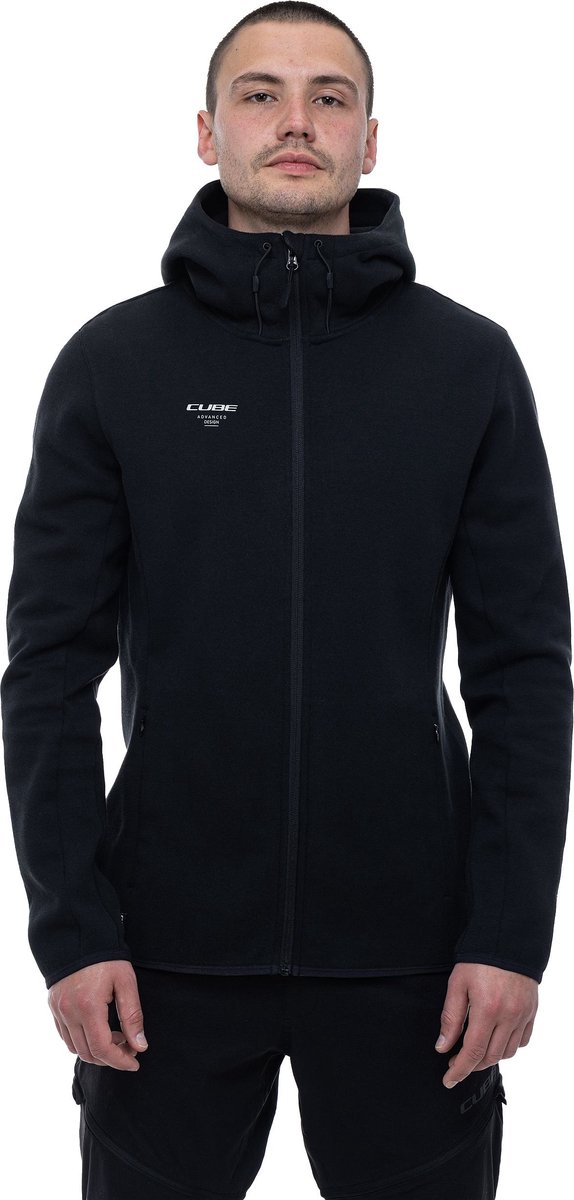 CUBE ZIP HOODIE ADVANCED BLACK XXXL