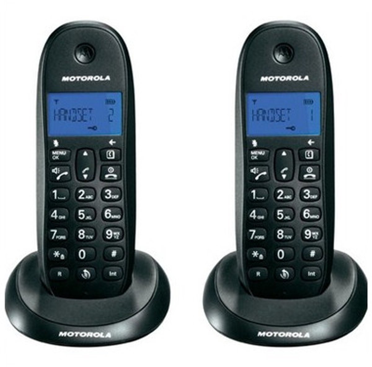 Motorola C1001L - Duo DECT telefoon - Zwart - 2 handsets