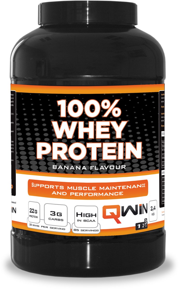 QWIN 100% Whey Protein Banana - 2400 g