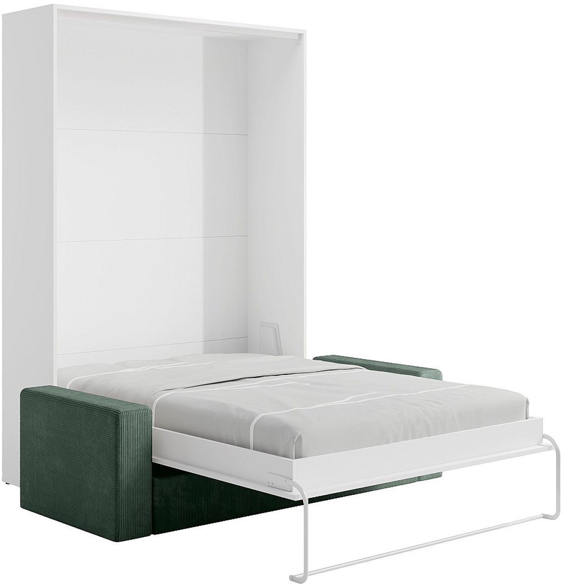 Vente-unique Bedkast hout wit 140 x 200 cm