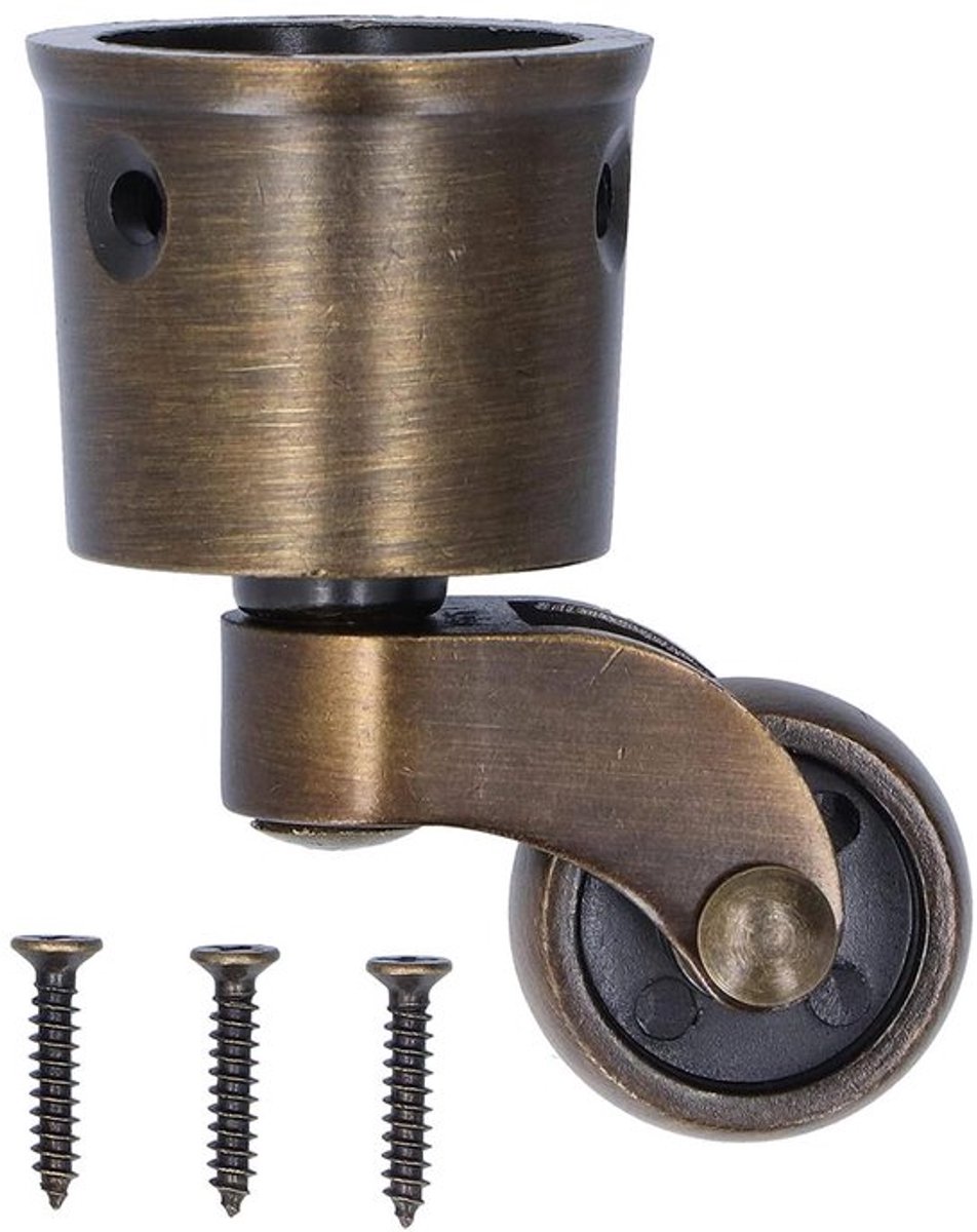 Zwenkwielen - Meubelwielen Zinklegering Vintage Matt Draaiplaat Casters Silent Wheel - Huishoudelijke Hardware Onderdelen