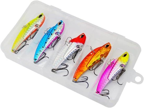 Harde Vissen Lokken Set - Metaal - Spinner Baits - 5 Stuks — afbeelding 4