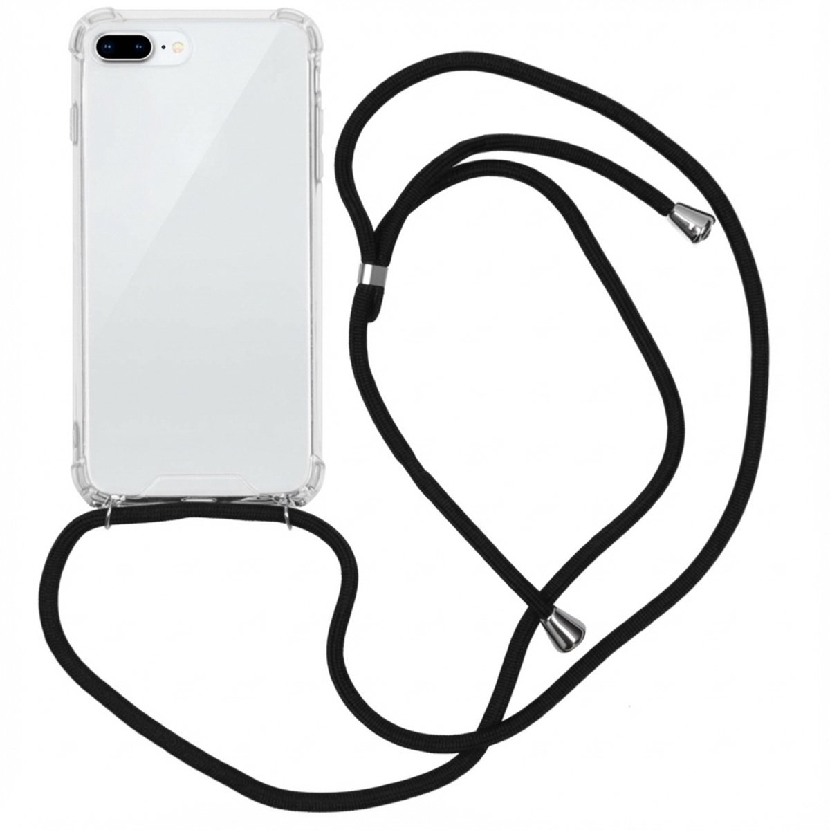 imoshion Hoesje - Geschikt voor Apple iPhone 8 Plus / 7 Plus - Backcover met koord - Zwart