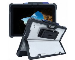 Accezz Tablet Hoes - Geschikt voor Microsoft Surface Go/Microsoft Surface Go 2/Microsoft Surface Go 3/Microsoft Surface Go 4 - case met stand voor Microsoft Surface - Zwart