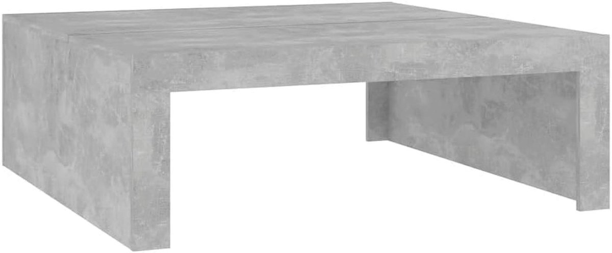 Moderne Koffietafel 100x100 cm van Hout en Beton