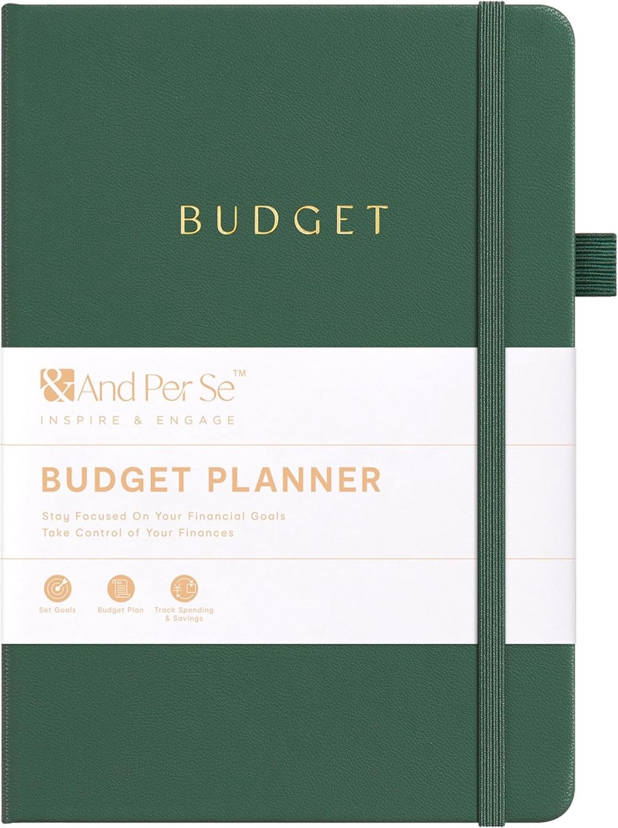 Maandelijkse Budgetplanner en Onkostentracker A5 Harde Kaft