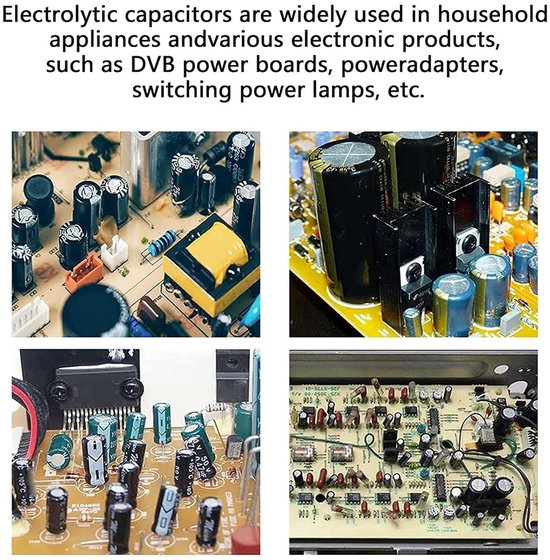 460-delige Condensatorenset – 6,3V Tot 50V, Aluminium, Groen, Ideaal Voor Audio En Voedingen