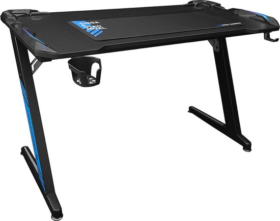 PC Speeltafel voor Gamers - Technisch Hout, 120x60 cm, Zwart — afbeelding 5