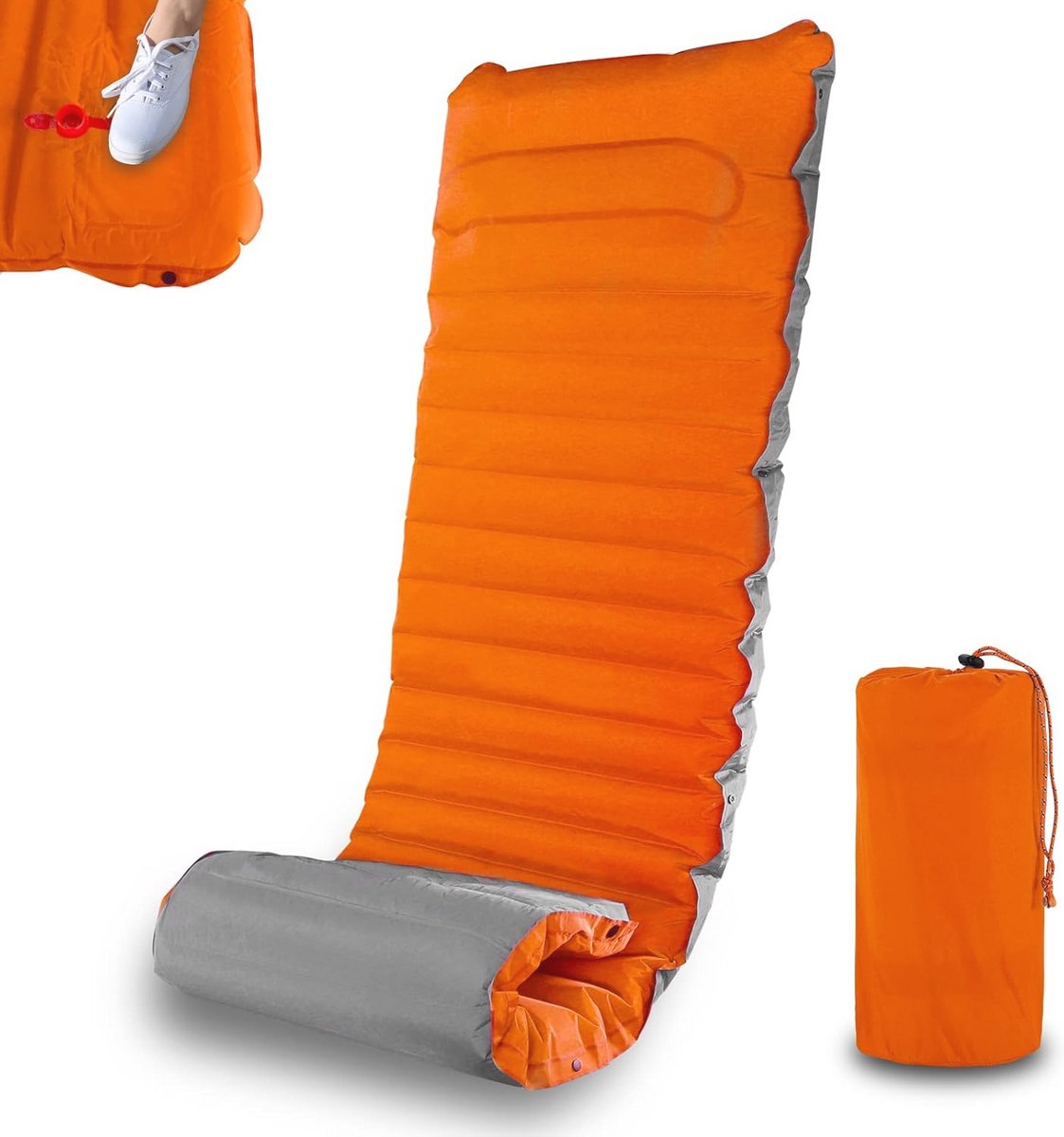 Ultralichte Zelfopblazende Slaapmat voor Kamperen - Dubbele Waterdichte Matras 10 CM
