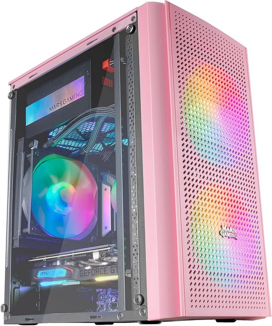 Micro Atx Rgb Case Micro ATX Gaming Case met Tempered Glass en RGB Ventilatoren | bol