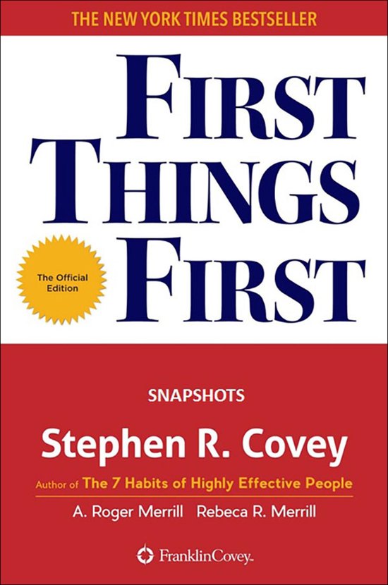 First Things First - cover