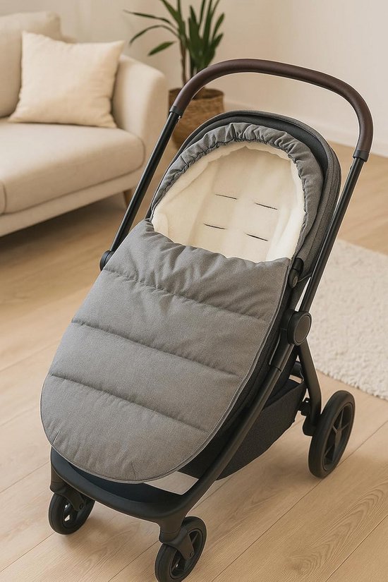 Winter voetenzak en slaapzak voor baby - waterdichte inslagdeken voor kinderwagen en wieg van Merkloos — afbeelding 4