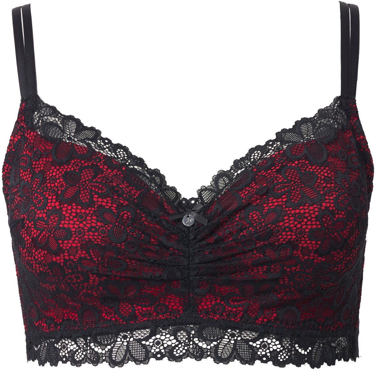 TruYou - Dames - TRUYOU bralette kant zachte cups zonder beugel - Salsa - Maat 85D