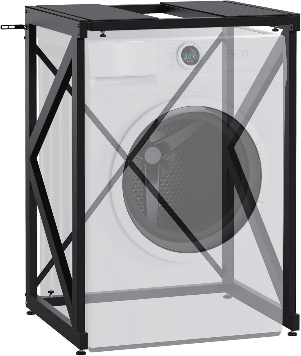 Wasmachine opbouwmeubel met verstelbare breedte en hoog draagvermogen