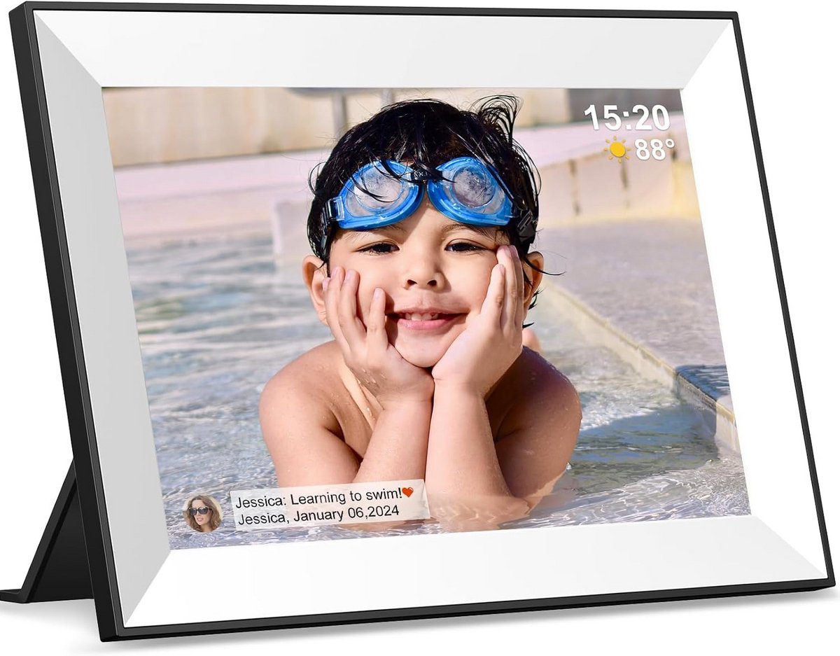 Digitale Fotolijst 10,1 Inch met IPS-Touchscreen en 32 GB Opslag