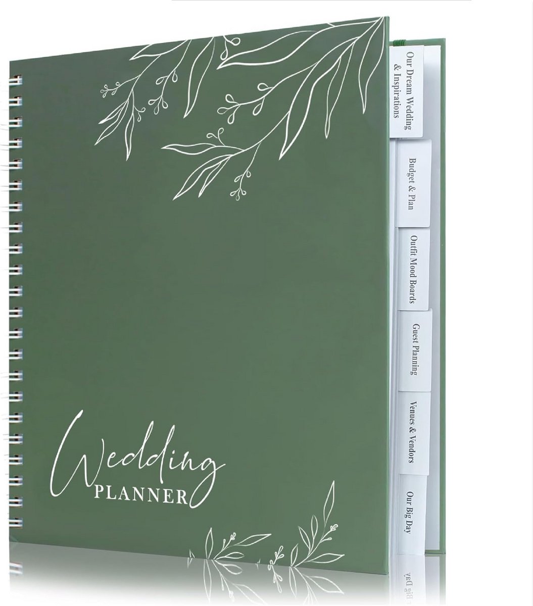 Trouwplanner Boek en Organizer voor Bruiloftvoorbereiding met Opbergvakken