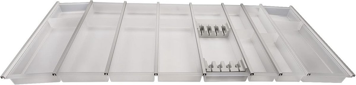 Bestekbak 1200mm Transparant Wit Inlegrek voor Keukens