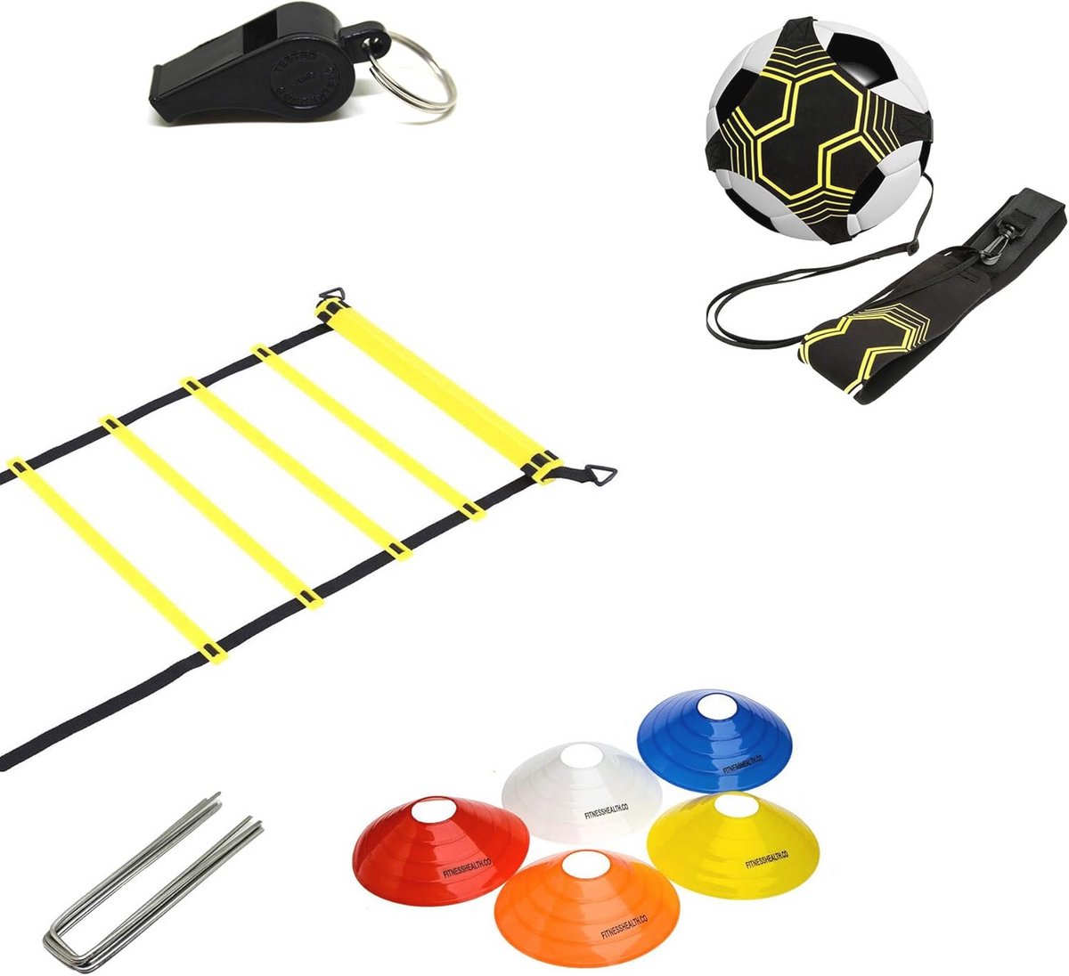 Agility Ladder en Kegelset voor Snelle Voetbaltraining