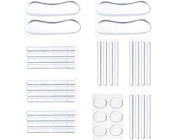 34 Pcs Hoge Hakken Kussen Invoegsels - Slipvrije Schoen Grip Pads voor Sandalen Achterkant - Siliconen Dunne Hakken Straps voor Dames High Heels Gel