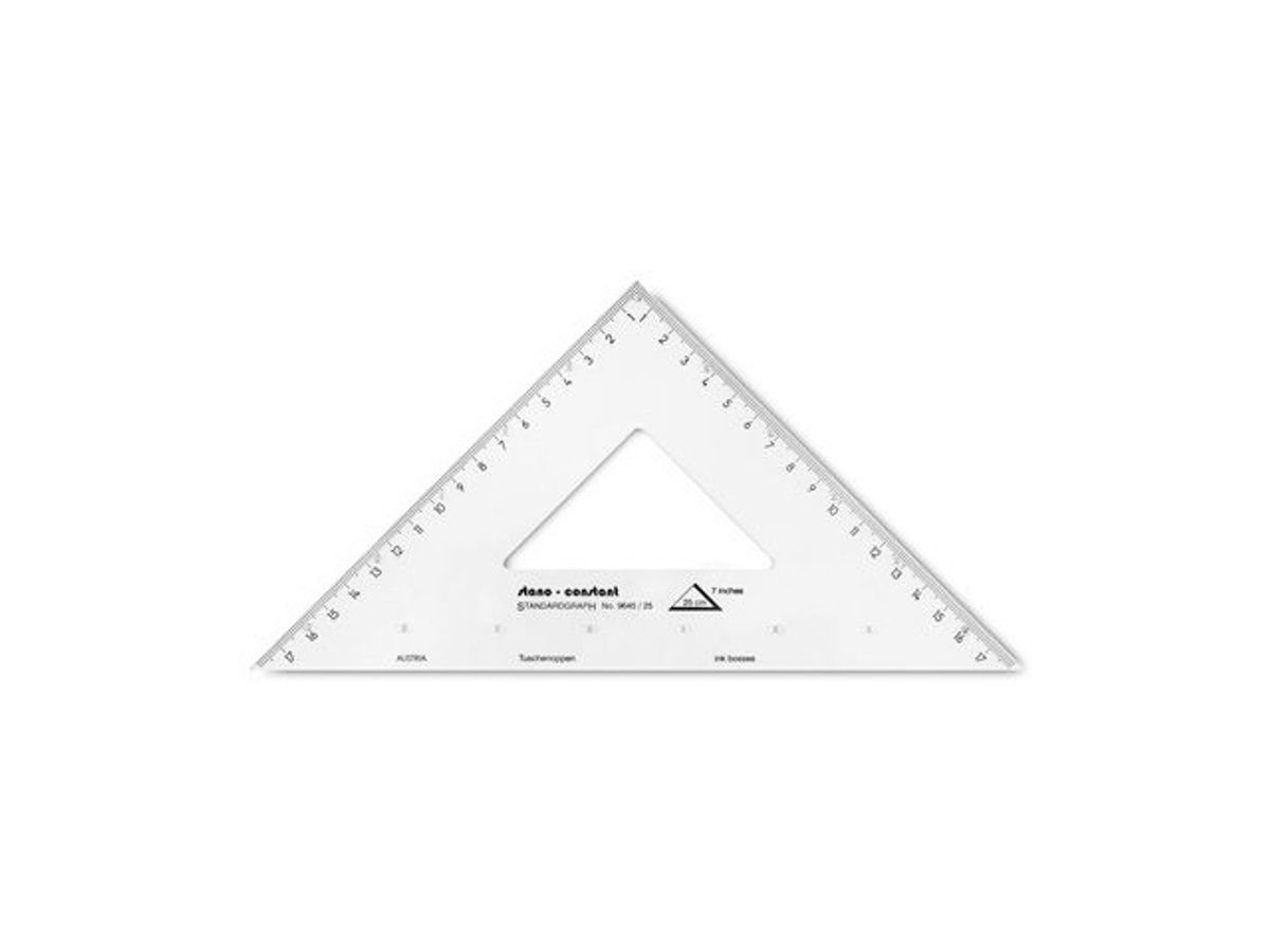 Tekendriehoek Standardgraph CONSTANT 45 graden 25 cm