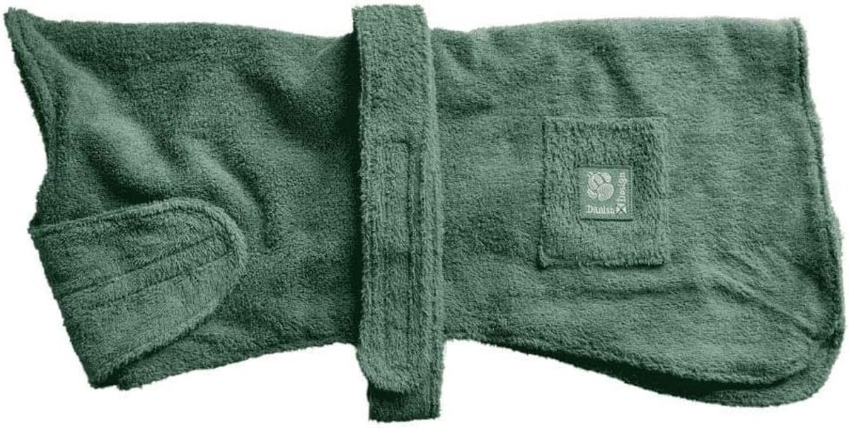 Luxe Katoenen Badstof Handdoek Groen voor Honden - Sneldrogend en Verstelbaar