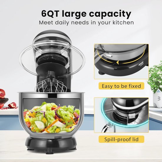 Keukenmachine 5,7 liter met 10 snelheden en spatbescherming van KitchenAid — afbeelding 2