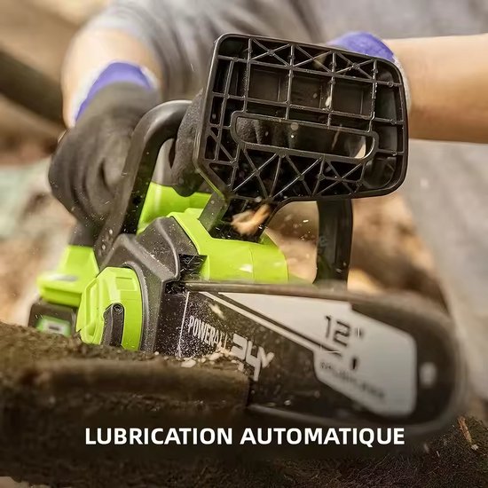 Greenworks Elektrische Kettingzaag - 12V - 12 Inch - Snoeizaag - Takkenzaag - Handzaag - 1 accu's - Automatische olievoorziening - Inc. accessoires van Greenworks — afbeelding 5
