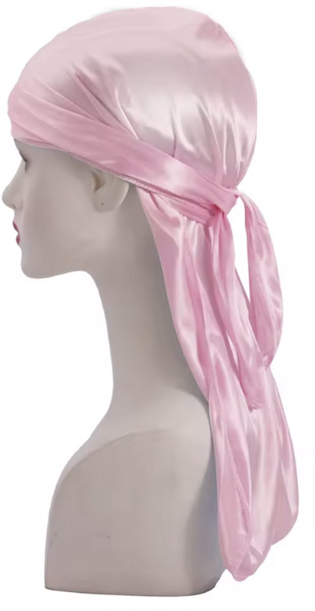 New Age Devi - Durag - Roze - Hoofddeksel - Hoofddoek - Silky durag - Wave cap - Haarnet - Haardeksel