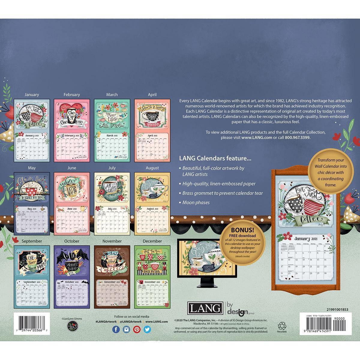 Coffee Calendrier LANG 2021 Café