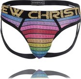 Andrew Christian Greek God Rainbow Frame Jock 91628 - Maat XL - Jockstrap - Heren Ondergoed