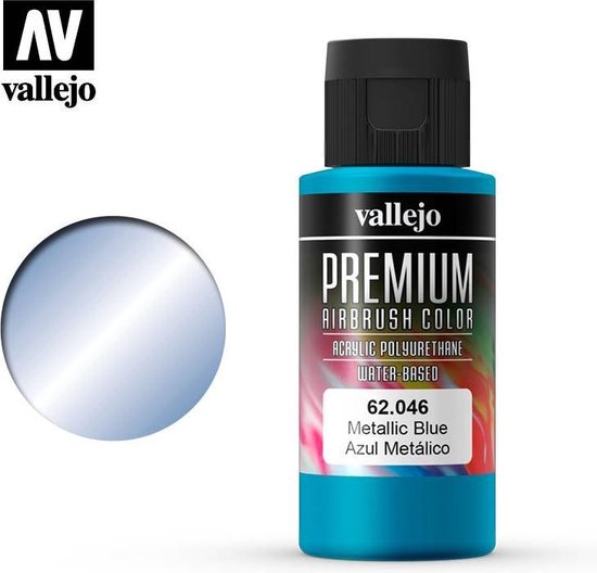 Vallejo Premium Airbrush Color Metallic Blue bol
