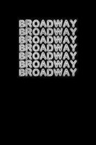 Broadway: Unique Acting Notebook 6''x9'' Notepad Actors Statist Drama Lovers