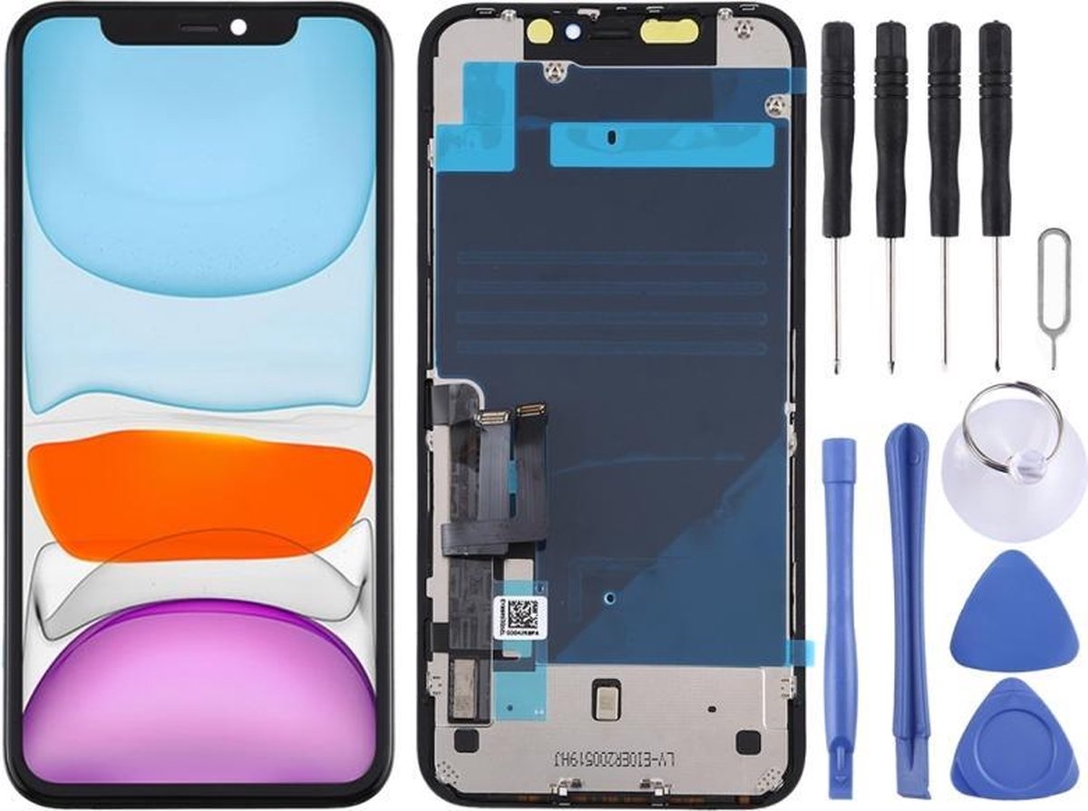 Incell TFT-materiaal LCD-scherm En Digitizer - Geschikt voor Apple iPhone 11 - Zwart