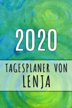 2020 Tagesplaner von Lenja: Personalisierter Kalender für 2020 mit deinem Vornamen
