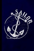 Sailor: Sailing Gift For Navy And Captains (6''x9'') Dot Grid Notebook To Write In