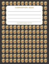Halloween Mummy Pattern - Composition Book: College Ruled - 200 pages - 100 Sheets - 7.44''x 9.69''