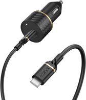 OtterBox 18W USB-C Autolader met kabel - Zwart